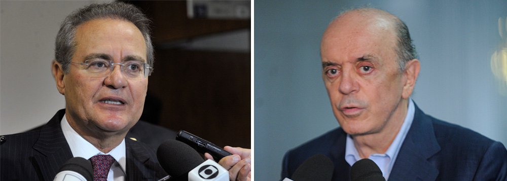 Os dois partidos se uniram para tentar isolar o PT e aprovar o projeto de lei do senador José Serra (PSDB-SP) que muda o regime de partilha na exploração do pré-sal; o presidente do Senado, Renan Calheiros (PMDB), pretende colocar a matéria em votação ainda nesta terça-feira 23 (Foto: Gisele Federicce) www.brasil247.com - Os dois partidos se uniram para tentar isolar o PT e aprovar o projeto de lei do senador José Serra (PSDB-SP) que muda o regime de partilha na exploração do pré-sal; o presidente do Senado, Renan Calheiros (PMDB), pretende colocar a matéria em votação ainda nesta terça-feira 23