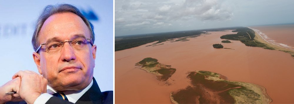 Os danos causados pelo rompimento da barragem da mineradora Samarco em Mariana (MG) degradaram pelo menos 80% do Rio Doce; não há previsão de quanto tempo vai demorar a recuperação ambiental; quem afirma é o diretor-presidente da Vale, Murilo Ferreira, que também anunciou a criação de um fundo voluntário de empresas que queiram ajudar na completa revitalização da região atingida pela lama; a empresa é detentora de 50% da Samarco; “Estamos aqui trazendo certeza para os investidores, que vamos saber reagir", disse
(Foto: Leonardo Lucena) Os danos causados pelo rompimento da barragem da mineradora Samarco em Mariana (MG) degradaram pelo menos 80% do Rio Doce; não há previsão de quanto tempo vai demorar a recuperação ambiental; quem afirma é o diretor-presidente da Vale, Murilo Ferreira, que também anunciou a criação de um fundo voluntário de empresas que queiram ajudar na completa revitalização da região atingida pela lama; a empresa é detentora de 50% da Samarco; “Estamos aqui trazendo certeza para os investidores, que vamos saber reagir", disse