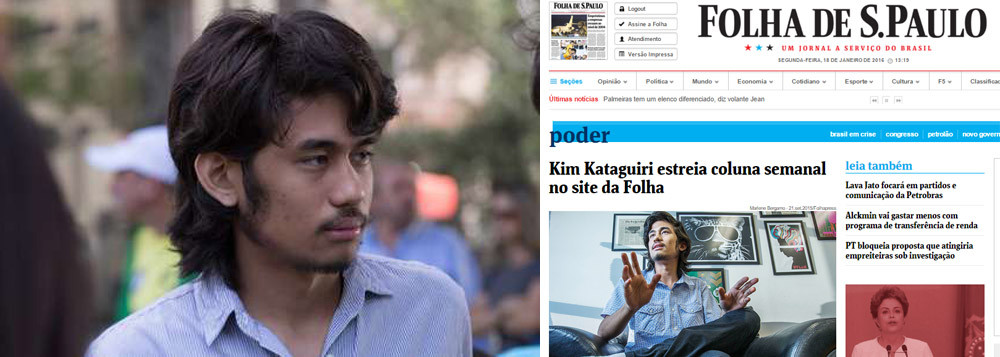 Muito mais nocivo à sociedade do que a "linguagem leve" que seus vídeos pressupõe, o discurso de Kim Kataguiri é dotado de um extremismo direitista e de intolerância, de conteúdo superficial e enviesado (Foto: Onã Rudá) Muito mais nocivo à sociedade do que a "linguagem leve" que seus vídeos pressupõe, o discurso de Kim Kataguiri é dotado de um extremismo direitista e de intolerância, de conteúdo superficial e enviesado