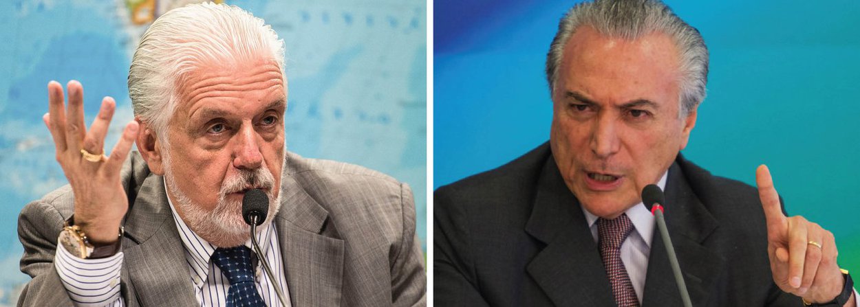 O ministro Jaques Wagner (PT) afirmou nesta segunda (11) que "se a presidente passar pelo impeachment, o mínimo de coerência, uma vez derrotada a conspiração, é que Temer deveria renunciar"; pra o petista, o vice-presidente Michel Temer "gravou o áudio imaginando estar com a faixa presidencial"; "O áudio macula a história do Temer. É uma nota triste para democracia brasileira", disse (Foto: Valter Lima) O ministro Jaques Wagner (PT) afirmou nesta segunda (11) que "se a presidente passar pelo impeachment, o mínimo de coerência, uma vez derrotada a conspiração, é que Temer deveria renunciar"; pra o petista, o vice-presidente Michel Temer "gravou o áudio imaginando estar com a faixa presidencial"; "O áudio macula a história do Temer. É uma nota triste para democracia brasileira", disse