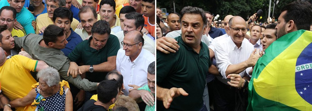Último Datafolha aponta que os principais nomes do partido — Aécio Neves, José Serra e Geraldo Alckmin — despencaram nas intenções de voto; ‘Sem deixar Dilma governar, aliando-se ao bandido da ocasião, eles colhem os frutos da criminalização do PT, da aposta na crise, da demagogia e do apoio a grupelhos fascistoides como Revoltados online, MBL, Vem Pra Rua e outros. De grande esperança branca, Aécio é hoje o criador de memes mais famoso do Twitter. O que está acontecendo, ele sabe, é inaceitável’, diz Kiko Nogueira, do DCM (Foto: Roberta Namour) Último Datafolha aponta que os principais nomes do partido — Aécio Neves, José Serra e Geraldo Alckmin — despencaram nas intenções de voto; ‘Sem deixar Dilma governar, aliando-se ao bandido da ocasião, eles colhem os frutos da criminalização do PT, da aposta na crise, da demagogia e do apoio a grupelhos fascistoides como Revoltados online, MBL, Vem Pra Rua e outros. De grande esperança branca, Aécio é hoje o criador de memes mais famoso do Twitter. O que está acontecendo, ele sabe, é inaceitável’, diz Kiko Nogueira, do DCM