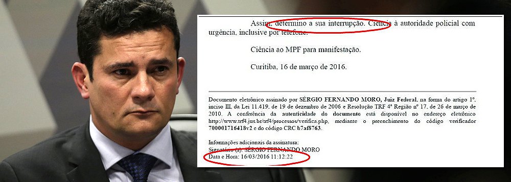 Para Fernando Brito, do blog Tijolaço, juiz Sérgio Moro, da Lava Jato, foi um dissimulador; "Ao divulgar gravação feita APÓS a ordem de interrupção da autorização de escuta telefônica, Sérgio Moro cometeu crime de violação do sigilo das comunicações telefônicas, pois ele próprio havia determinado a suspensão da ordem. A covardia de Sérgio Moro acabou por complicá-lo judicialmente", disse (Foto: Roberta Namour) Para Fernando Brito, do blog Tijolaço, juiz Sérgio Moro, da Lava Jato, foi um dissimulador; "Ao divulgar gravação feita APÓS a ordem de interrupção da autorização de escuta telefônica, Sérgio Moro cometeu crime de violação do sigilo das comunicações telefônicas, pois ele próprio havia determinado a suspensão da ordem. A covardia de Sérgio Moro acabou por complicá-lo judicialmente", disse