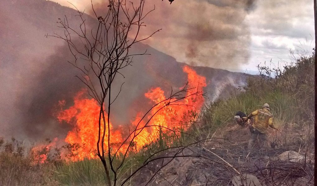 Os focos de incêndios que, há mais de 20 dias, atingem a Chapada Diamantina, na Bahia, continuam sob controle, mas não foram totalmente combatidos. No Vale do Capão, município de Palmeiras, uma das áreas mais atingidas pelas chamas, os brigadistas conseguiram conter o incêndio na Serra da Moitinho, onde o fogo se intensificou; situação parecida é a do município de Lençóis (Foto: Leonardo Lucena) Os focos de incêndios que, há mais de 20 dias, atingem a Chapada Diamantina, na Bahia, continuam sob controle, mas não foram totalmente combatidos. No Vale do Capão, município de Palmeiras, uma das áreas mais atingidas pelas chamas, os brigadistas conseguiram conter o incêndio na Serra da Moitinho, onde o fogo se intensificou; situação parecida é a do município de Lençóis