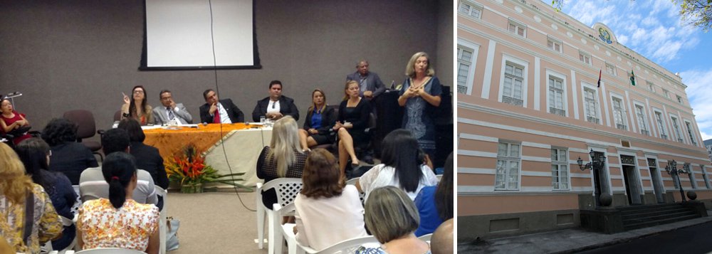 Durante discussão sobre o Plano Estadual de Educação, no auditório da Assembleia Legislativa Estadual de Alagoas (ALE), os deputados anunciaram que a matéria será levada a plenário para votação no próximo dia 15 de dezembro; o plano já passou pela Comissão de Constituição e Justiça, onde recebeu emendas e agora está na Comissão de Educação (Foto: Voney Malta) Durante discussão sobre o Plano Estadual de Educação, no auditório da Assembleia Legislativa Estadual de Alagoas (ALE), os deputados anunciaram que a matéria será levada a plenário para votação no próximo dia 15 de dezembro; o plano já passou pela Comissão de Constituição e Justiça, onde recebeu emendas e agora está na Comissão de Educação