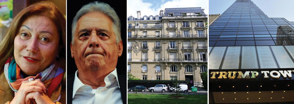 Em entrevista ao jornalista Joaquim de Carvalho, do DCM, Mírian Dutra, ex-apresentadora da Globo e ex-amante de Fernando Henrique Cardoso, conta que o ex-presidente tem um apartamento em Nova York – segundo ela, no Trump Tower — e outro em Paris; “O Tomás fica no apartamento do pai em Nova York e, em Paris, naquele apartamento que está em nome do Jovelino Mineiro. Ele é, na verdade, do Fernando Henrique”, afirmou; Mirian diz que Jovelino, um ex-aluno de Fernando Henrique, "é um operador dele" e que teria um fazenda de FHC em seu nome; Lula vem sendo acusado pela Lava Jato de ser dono de um imóvel no Guarujá (SP) e de um sítio em Atibaia (SP) (Foto: Valter Lima) Em entrevista ao jornalista Joaquim de Carvalho, do DCM, Mírian Dutra, ex-apresentadora da Globo e ex-amante de Fernando Henrique Cardoso, conta que o ex-presidente tem um apartamento em Nova York – segundo ela, no Trump Tower — e outro em Paris; “O Tomás fica no apartamento do pai em Nova York e, em Paris, naquele apartamento que está em nome do Jovelino Mineiro. Ele é, na verdade, do Fernando Henrique”, afirmou; Mirian diz que Jovelino, um ex-aluno de Fernando Henrique, "é um operador dele" e que teria um fazenda de FHC em seu nome; Lula vem sendo acusado pela Lava Jato de ser dono de um imóvel no Guarujá (SP) e de um sítio em Atibaia (SP)