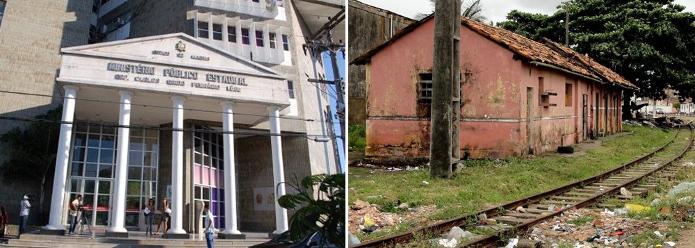 Dois inquéritos civis públicos foram abertos pelo Ministério Público para apurar o abandono de galpões da antiga Estação Ferroviária de Jaraguá, em Maceió, e o atraso no pagamento de salários de servidores na cidade de Maribondo; o Instituto do Patrimônio Histórico e Artístico Nacional (Iphan) será notificado e terá que apresentar informações sobre a situação (Foto: Voney Malta) Dois inquéritos civis públicos foram abertos pelo Ministério Público para apurar o abandono de galpões da antiga Estação Ferroviária de Jaraguá, em Maceió, e o atraso no pagamento de salários de servidores na cidade de Maribondo; o Instituto do Patrimônio Histórico e Artístico Nacional (Iphan) será notificado e terá que apresentar informações sobre a situação