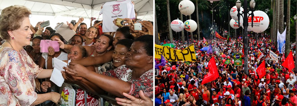 "Alvo de uma força que sequestrou o sistema político para promover um golpe de Estado, a determinação de Dilma para resistir tornou-se uma peça importante da situação política. Num país onde não faltaram impasses e conflitos ao longo da história, a tradição é a retirada da parte mais fraca, ligada aos mais pobres e excluídos. Com sua postura, a presidente alimenta a mobilização popular, fator decisivo na preservação da democracia", afirma Paulo Moreira Leite, colunista do 247; ele destaca que o governo "cometeu inúmeros erros", mas que "em nenhum deles, atentou contra a democracia"; "Houve um sequestro político. Está em curso um crime. A ideia é colaborar com os criminosos e criticar quem resiste?", questiona (Foto: Paulo Moreira Leite) "Alvo de uma força que sequestrou o sistema político para promover um golpe de Estado, a determinação de Dilma para resistir tornou-se uma peça importante da situação política. Num país onde não faltaram impasses e conflitos ao longo da história, a tradição é a retirada da parte mais fraca, ligada aos mais pobres e excluídos. Com sua postura, a presidente alimenta a mobilização popular, fator decisivo na preservação da democracia", afirma Paulo Moreira Leite, colunista do 247; ele destaca que o governo "cometeu inúmeros erros", mas que "em nenhum deles, atentou contra a democracia"; "Houve um sequestro político. Está em curso um crime. A ideia é colaborar com os criminosos e criticar quem resiste?", questiona