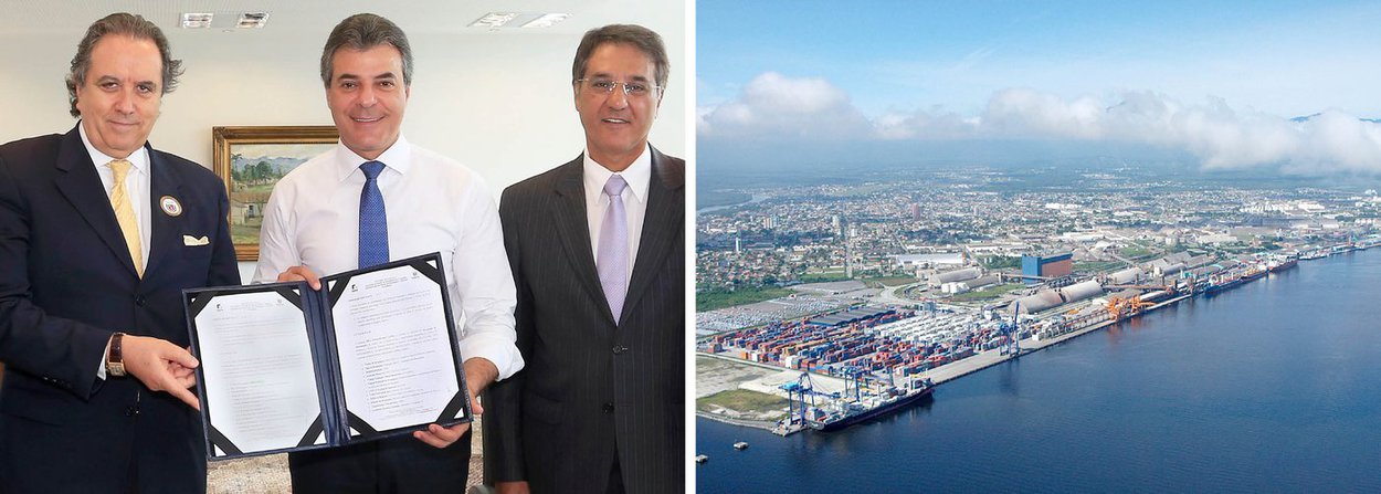 O governador Beto Richa assinou, em Curitiba, a ordem de serviço para início da dragagem de manutenção dos canais de acesso aos portos paranaenses; o investimento, de R$ 156,9 milhões, envolve a dragagem no canal de acesso, na bacia de evolução e nos berços do cais comercial do Porto de Paranaguá e do Porto de Antonina; a área dragada será de 7,3 milhões de metros cúbicos - o equivalente a nove estádios do Maracanã - e vai restabelecer a profundidade de projeto dos canais e berços; o prazo de execução da obra é de 12 meses e será feito pela empresa DTA Engenharia; as obras começam já na próxima semana (Foto: Leonardo Lucena) O governador Beto Richa assinou, em Curitiba, a ordem de serviço para início da dragagem de manutenção dos canais de acesso aos portos paranaenses; o investimento, de R$ 156,9 milhões, envolve a dragagem no canal de acesso, na bacia de evolução e nos berços do cais comercial do Porto de Paranaguá e do Porto de Antonina; a área dragada será de 7,3 milhões de metros cúbicos - o equivalente a nove estádios do Maracanã - e vai restabelecer a profundidade de projeto dos canais e berços; o prazo de execução da obra é de 12 meses e será feito pela empresa DTA Engenharia; as obras começam já na próxima semana