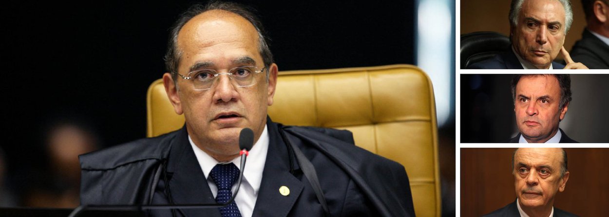 Instituto Brasiliense de Direito Público, que tem o ministro do STF Gilmar Mendes como sócio-fundador, fará um seminário em Portugal com a presença das principais lideranças do impeachment, como o vice-presidente Michel Temer (PMDB), os senadores Aécio Neves e José Serra, ambos do PSDB, o presidente do TCU, Aroldo Cedraz; estará presente ainda o ministro do STF Dias Toffoli, além do próprio Gilmar Mendes (Foto: Paulo Emílio) Instituto Brasiliense de Direito Público, que tem o ministro do STF Gilmar Mendes como sócio-fundador, fará um seminário em Portugal com a presença das principais lideranças do impeachment, como o vice-presidente Michel Temer (PMDB), os senadores Aécio Neves e José Serra, ambos do PSDB, o presidente do TCU, Aroldo Cedraz; estará presente ainda o ministro do STF Dias Toffoli, além do próprio Gilmar Mendes