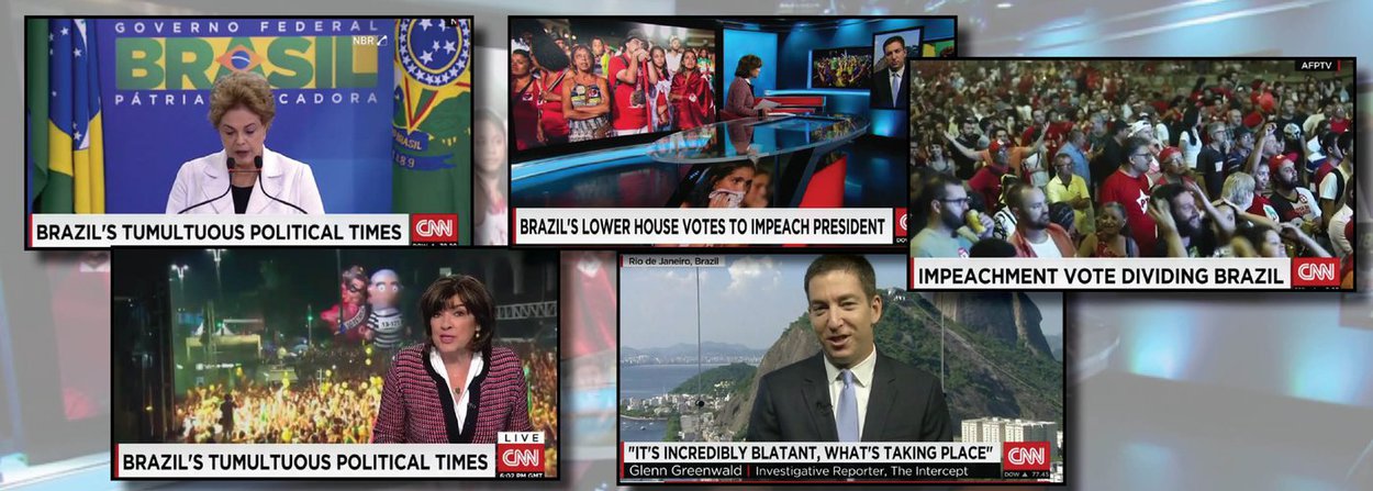 Longa reportagem da CNN denuncia o avanço do golpe no Brasil; em matéria sobre a votação do pedido de impeachment da presidente Dilma Rousseff na Câmara, a jornalista norte-americana Christiane Amanpour fala em "meios anti-democráticos" para impedir o mandato de Dilma; o jornalista Glenn Greenwald fala sobre o caso no programa (Foto: Valter Lima) Longa reportagem da CNN denuncia o avanço do golpe no Brasil; em matéria sobre a votação do pedido de impeachment da presidente Dilma Rousseff na Câmara, a jornalista norte-americana Christiane Amanpour fala em "meios anti-democráticos" para impedir o mandato de Dilma; o jornalista Glenn Greenwald fala sobre o caso no programa