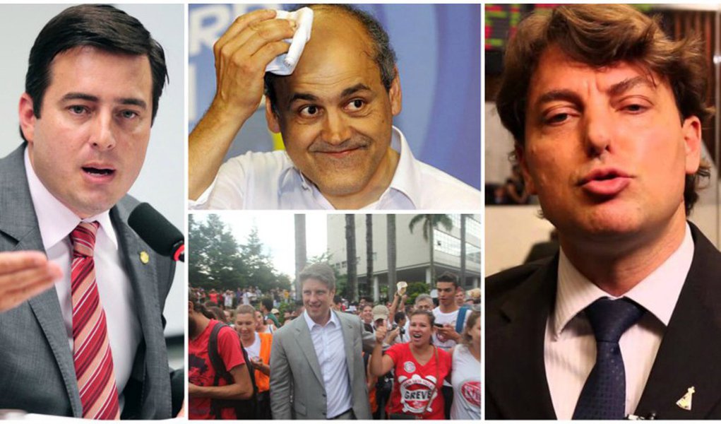 Deputado federal João Arruda e o deputado estadual Anibelli Neto, o Anibelinho, secretário-geral e vice-presidente do PMDB do Paraná, respectivamente, estão batendo boca em público acerca da disputa pela Prefeitura de Curitiba em 2016; Arruda não gostou de saber que o correligionário participou da convenção estadual do PDT, que lançou o prefeito Gustavo Fruet à reeleição; para o secretário-geral, a visita foi inoportuna porque o PMDB terá candidato próprio – o deputado estadual Requião Filho; Anibelinho rebateu; “Como vice-presidente eleito pelo voto do diretório, e não nomeado por ser sobrinho do Requião, estou trabalhando para que o PDT esteja com o nosso PMDB, bem como outras legendas do mesmo campo ideológico”. (Foto: Leonardo Lucena) Deputado federal João Arruda e o deputado estadual Anibelli Neto, o Anibelinho, secretário-geral e vice-presidente do PMDB do Paraná, respectivamente, estão batendo boca em público acerca da disputa pela Prefeitura de Curitiba em 2016; Arruda não gostou de saber que o correligionário participou da convenção estadual do PDT, que lançou o prefeito Gustavo Fruet à reeleição; para o secretário-geral, a visita foi inoportuna porque o PMDB terá candidato próprio – o deputado estadual Requião Filho; Anibelinho rebateu; “Como vice-presidente eleito pelo voto do diretório, e não nomeado por ser sobrinho do Requião, estou trabalhando para que o PDT esteja com o nosso PMDB, bem como outras legendas do mesmo campo ideológico”.