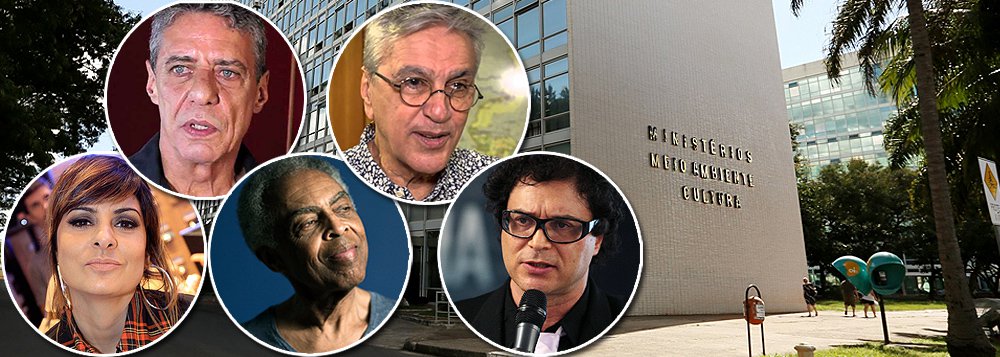 Associação Procure Saber — formada por músicos como Caetano Veloso, Chico Buarque, Gilberto Gil, Djavan —e o Grupo de Ação Parlamentar Pró-Música (GAP) — Sérgio Ricardo, Ivan Lins, Leoni, Frejat, Fernanda Abreu e Tim Rescala, entre outros artistas — divulgou uma carta aberta contestando a decisão do governo Temer de extinguir o Ministério da Cultura (MinC); eles ressaltam a importância da pasta e afirmam que não pode ser um "balcão de negócios": “As críticas irresponsáveis feitas à Lei Rouanet não levam em consideração que, com os mecanismos por ela criados, as artes regionais floresceram e conquistaram espaços a que antes não tinham acesso” (Foto: Roberta Namour) www.brasil247.com - Associação Procure Saber — formada por músicos como Caetano Veloso, Chico Buarque, Gilberto Gil, Djavan —e o Grupo de Ação Parlamentar Pró-Música (GAP) — Sérgio Ricardo, Ivan Lins, Leoni, Frejat, Fernanda Abreu e Tim Rescala, entre outros artistas — divulgou uma carta aberta contestando a decisão do governo Temer de extinguir o Ministério da Cultura (MinC); eles ressaltam a importância da pasta e afirmam que não pode ser um "balcão de negócios": “As críticas irresponsáveis feitas à Lei Rouanet não levam em consideração que, com os mecanismos por ela criados, as artes regionais floresceram e conquistaram espaços a que antes não tinham acesso”