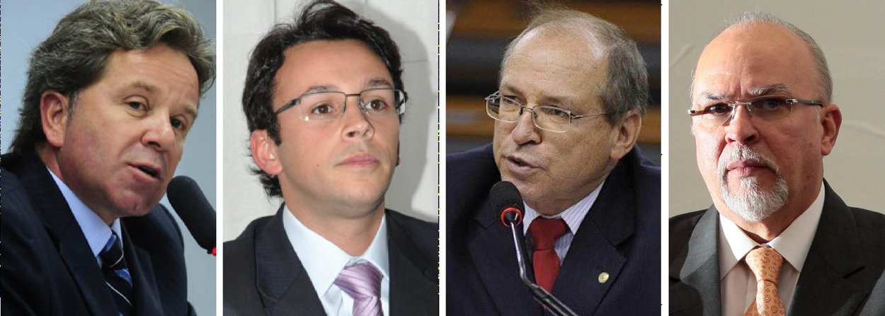 A Polícia Federal finalizou quatro inquéritos de políticos envolvidos na Lava Jato e concluiu eles praticaram os crimes de corrupção passiva qualificada, lavagem de dinheiro e formação de quadrilha, além de ameaça; são eles os deputados federais Luiz Fernando Faria (PP-MG), Mario Negromonte Junior (PP-BA), Roberto Britto (PP-BA), o ex-deputado federal João Pizzolatti e o ex-ministro das Cidades Mario Negromonte (Foto: Valter Lima) A Polícia Federal finalizou quatro inquéritos de políticos envolvidos na Lava Jato e concluiu eles praticaram os crimes de corrupção passiva qualificada, lavagem de dinheiro e formação de quadrilha, além de ameaça; são eles os deputados federais Luiz Fernando Faria (PP-MG), Mario Negromonte Junior (PP-BA), Roberto Britto (PP-BA), o ex-deputado federal João Pizzolatti e o ex-ministro das Cidades Mario Negromonte