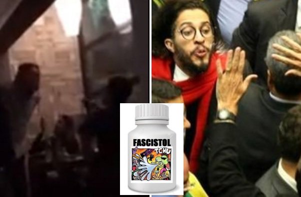 Faço apologia ao cuspe como REAÇÃO aos fascistas porque só será usado se eles agredirem primeiro. Se vierem cuspir em você sem que tenha dado motivo, estarão cometendo crime. E só levarão cusparada se o insultarem, acusarem, difamarem publicamente (Foto: Eduardo Guimarães) Faço apologia ao cuspe como REAÇÃO aos fascistas porque só será usado se eles agredirem primeiro. Se vierem cuspir em você sem que tenha dado motivo, estarão cometendo crime. E só levarão cusparada se o insultarem, acusarem, difamarem publicamente