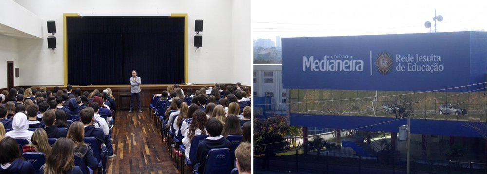 O caso aconteceu no colégio Medianeira, em Curitiba (PR). “Se minha filha aparecer em casa com ideia esquerdista, vai dar confusão”, disse o pai de uma das estudantes em meio a inúmeras ameaças e ofensas feitas à professora de História por ela ter, há pouco tempo, criticado o protesto de alunos que foram estudar vestindo preto em um “protesto contra a corrupção”; instituição declarou apoio à docente (Foto: Leonardo Attuch) O caso aconteceu no colégio Medianeira, em Curitiba (PR). “Se minha filha aparecer em casa com ideia esquerdista, vai dar confusão”, disse o pai de uma das estudantes em meio a inúmeras ameaças e ofensas feitas à professora de História por ela ter, há pouco tempo, criticado o protesto de alunos que foram estudar vestindo preto em um “protesto contra a corrupção”; instituição declarou apoio à docente