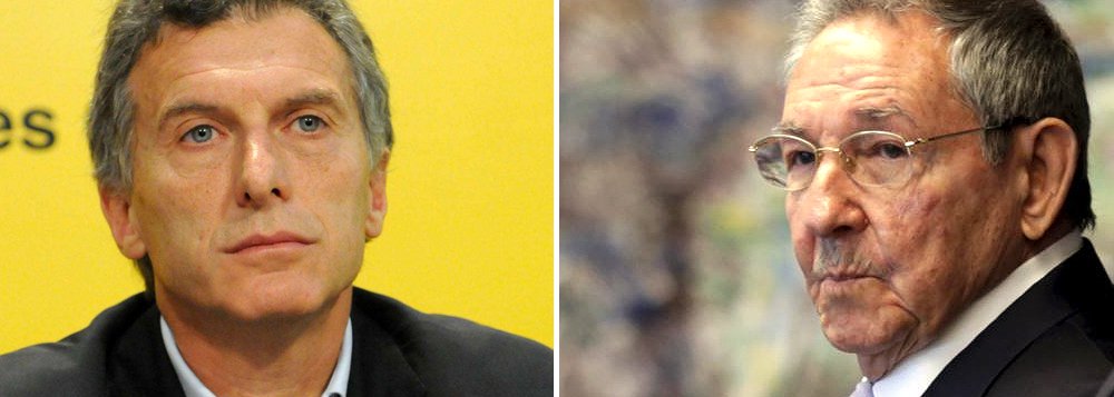 Ícone da direita liberal na América Latina, o presidente argentino Mauricio Macri deve visitar Cuba no início de abril, depois de passar por Washington para uma cúpula sobre energia nuclear; nos dias 23 e 24, o líder argentino receberá o presidente Barack Obama, que irá a Buenos Aires justamente após uma histórica ida a Cuba no início da próxima semana; segundo os jornais Clarín e La Nación, o objetivo da visita é se aproximar da abertura prevista para investimentos em Cuba e cobrar uma dívida de US$ 1,3 bilhão contraída nos anos 70 (Foto: Roberta Namour) Ícone da direita liberal na América Latina, o presidente argentino Mauricio Macri deve visitar Cuba no início de abril, depois de passar por Washington para uma cúpula sobre energia nuclear; nos dias 23 e 24, o líder argentino receberá o presidente Barack Obama, que irá a Buenos Aires justamente após uma histórica ida a Cuba no início da próxima semana; segundo os jornais Clarín e La Nación, o objetivo da visita é se aproximar da abertura prevista para investimentos em Cuba e cobrar uma dívida de US$ 1,3 bilhão contraída nos anos 70