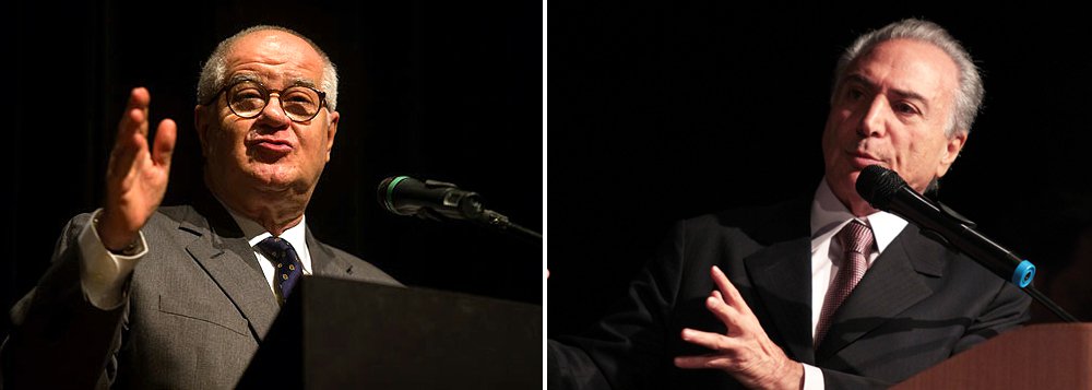 O colunista Elio Gaspari afirma que a "saída Temer" é hoje o caminho mais confortável para as oligarquias política e econômica que dominam o País; "Se não houver a deposição da doutora, haverá o risco da cassação da chapa Dilma-Temer pelo Tribunal Superior Eleitoral, que levaria à convocação de uma eleição presidencial imediata e direta. Isso não interessa à oligarquia ferida pela Lava Jato nem ao andar de cima da vida nacional. Não interessa porque não tem candidato à mão e porque a banda oposicionista que está encalacrada na Lava Jato sabe que deve evitar a avenida Paulista e o julgamento popular", diz ele; Gaspari prevê ainda um advogado das empreiteiras no Ministério da Justiça (Foto: Leonardo Attuch) O colunista Elio Gaspari afirma que a "saída Temer" é hoje o caminho mais confortável para as oligarquias política e econômica que dominam o País; "Se não houver a deposição da doutora, haverá o risco da cassação da chapa Dilma-Temer pelo Tribunal Superior Eleitoral, que levaria à convocação de uma eleição presidencial imediata e direta. Isso não interessa à oligarquia ferida pela Lava Jato nem ao andar de cima da vida nacional. Não interessa porque não tem candidato à mão e porque a banda oposicionista que está encalacrada na Lava Jato sabe que deve evitar a avenida Paulista e o julgamento popular", diz ele; Gaspari prevê ainda um advogado das empreiteiras no Ministério da Justiça