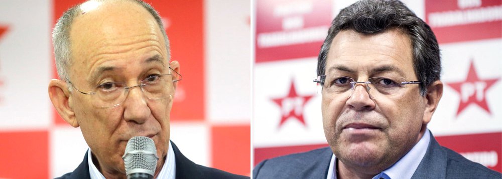 Presidente do PT de São Paulo, o ex-prefeito Emídio de Souza defendeu publicamente a expulsão do senador preso: "Se não, a opinião pública nos confunde com atos delituosos"; ele reforçou a posição de Rui Falcão, presidende nacional da sigla, que divulgou nota dizendo que o PT não é obrigado a ser solidário com Delcídio Amaral: "Não há divisão. Expressei minha opinião. Essa opinião será debatida com maior profundidade, inclusive com consequências práticas", disse Rui (Foto: Roberta Namour) Presidente do PT de São Paulo, o ex-prefeito Emídio de Souza defendeu publicamente a expulsão do senador preso: "Se não, a opinião pública nos confunde com atos delituosos"; ele reforçou a posição de Rui Falcão, presidende nacional da sigla, que divulgou nota dizendo que o PT não é obrigado a ser solidário com Delcídio Amaral: "Não há divisão. Expressei minha opinião. Essa opinião será debatida com maior profundidade, inclusive com consequências práticas", disse Rui