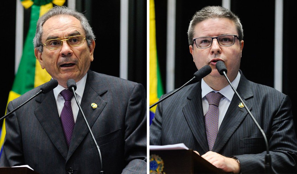 Líder do PMDB no Senado, Eunício Oliveira (CE), indicou o senador Raimundo Lyra (PMDB-PB) para ser o presidente da Comissão Especial do Impeachment no Senado; o relator indicado pelo PSDB é o senador Antonio Anastasia (MG); o presidente do Senado, Renan Calheiros, informou, que os blocos têm até sexta-feira (22) para indicar seus representantes (Foto: Roberta Namour) Líder do PMDB no Senado, Eunício Oliveira (CE), indicou o senador Raimundo Lyra (PMDB-PB) para ser o presidente da Comissão Especial do Impeachment no Senado; o relator indicado pelo PSDB é o senador Antonio Anastasia (MG); o presidente do Senado, Renan Calheiros, informou, que os blocos têm até sexta-feira (22) para indicar seus representantes