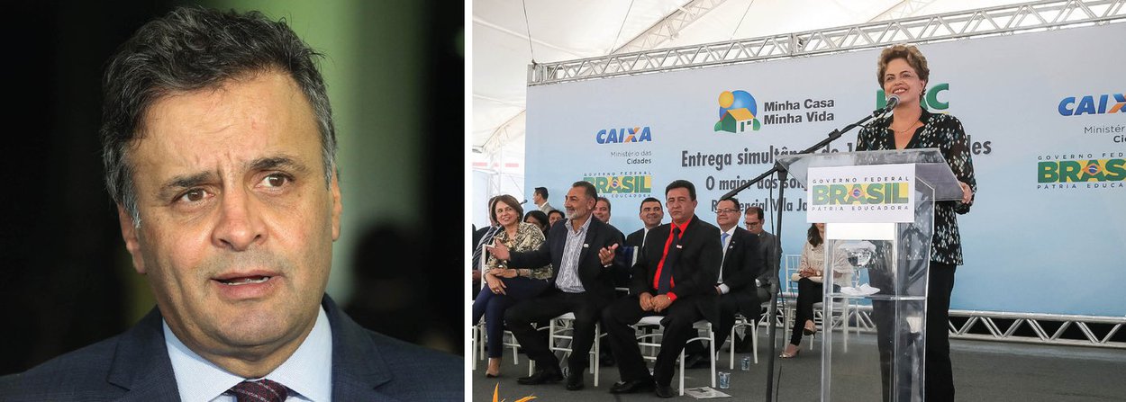 "O PSDB amanhã entra com ação na PGR para impedir que a presidente continue a utilizar estrutura do governo para defender-se das acusações que a ela são feitas em relação ao impeachment. O PT sempre teve enorme dificuldade de diferenciar aquilo que é publico daquilo que é privado, aquilo que é publico daquilo que é partidário", disse o senador Aécio Neves (PSDB-MG) nesta tarde; depois de tentar, em parceria com Eduardo Cunha (PMDB-RJ), um golpe baseado em acusações que ainda não foram julgadas pelo Congresso (as chamadas 'pedaladas' de 2014 e 2015), Aécio quer que Dilma seja proibida de se defender; nesta noite, ele reúne governadores tucanos e o ex-presidente FHC para lançar a frente da ilegalidade; no campo da lei, 16 governadores já se posicionaram contra o golpe (Foto: Gisele Federicce) www.brasil247.com - "O PSDB amanhã entra com ação na PGR para impedir que a presidente continue a utilizar estrutura do governo para defender-se das acusações que a ela são feitas em relação ao impeachment. O PT sempre teve enorme dificuldade de diferenciar aquilo que é publico daquilo que é privado, aquilo que é publico daquilo que é partidário", disse o senador Aécio Neves (PSDB-MG) nesta tarde; depois de tentar, em parceria com Eduardo Cunha (PMDB-RJ), um golpe baseado em acusações que ainda não foram julgadas pelo Congresso (as chamadas 'pedaladas' de 2014 e 2015), Aécio quer que Dilma seja proibida de se defender; nesta noite, ele reúne governadores tucanos e o ex-presidente FHC para lançar a frente da ilegalidade; no campo da lei, 16 governadores já se posicionaram contra o golpe