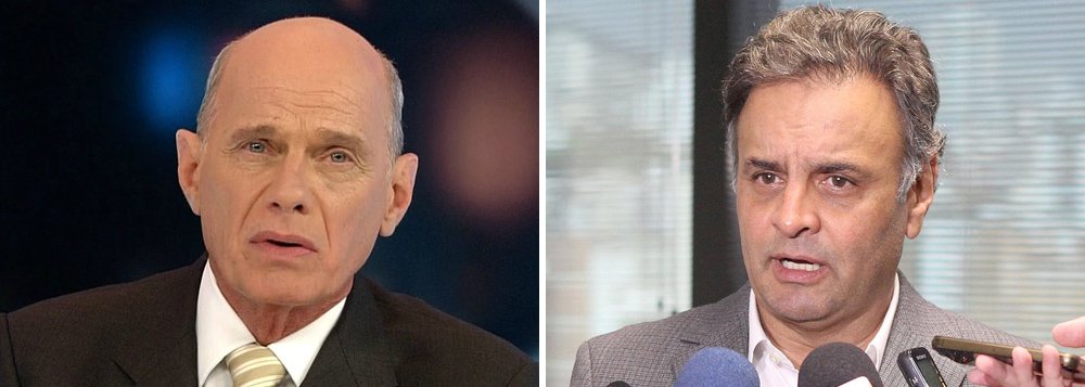 Jornalista Ricardo Boechat comenta ter achado "engraçada" a atitude do senador Aécio Neves ao comentar a prisão do senador Delcídio Amaral (PT-MS), quando teria citado o 'PT, a Dilma, o Palácio do Planalto'... para Boechat, Aécio está "se esquecendo de suas estreitas relações com o banqueiro André Esteves, estreitíssimas, que pelo que eu li, financiou as campanhas dele. Então, Aécio, vai devagar, porque esse caldo pode entornar pro teu lado" (Foto: Gisele Federicce) Jornalista Ricardo Boechat comenta ter achado "engraçada" a atitude do senador Aécio Neves ao comentar a prisão do senador Delcídio Amaral (PT-MS), quando teria citado o 'PT, a Dilma, o Palácio do Planalto'... para Boechat, Aécio está "se esquecendo de suas estreitas relações com o banqueiro André Esteves, estreitíssimas, que pelo que eu li, financiou as campanhas dele. Então, Aécio, vai devagar, porque esse caldo pode entornar pro teu lado"