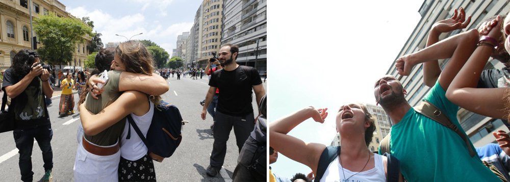 Ocupações continuarão até que estudantes tenham garantias que o pronunciamento do governador paulista será cumprido. “Ao contrário de nós, que só temos dois braços, o Alckmin tem vários”, diz aluno; reportagem de Sarah Fernandes, da Rede Brasil Atual (Foto: Leonardo Attuch) Ocupações continuarão até que estudantes tenham garantias que o pronunciamento do governador paulista será cumprido. “Ao contrário de nós, que só temos dois braços, o Alckmin tem vários”, diz aluno; reportagem de Sarah Fernandes, da Rede Brasil Atual