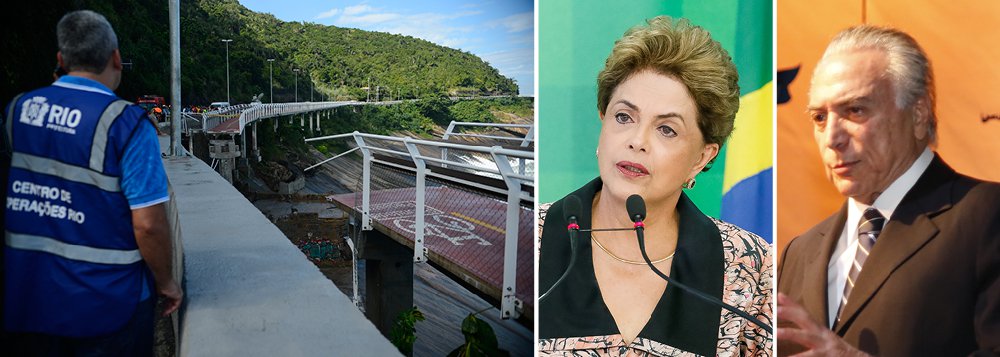 Presidente da República em exercício, Michel Temer, disse que se solidariza com os familiares das pessoas que morreram na queda de uma ciclovia no Rio de Janeiro; no áudio, divulgado em sua página pessoal no twitter, Temer afirmou esperar que as apurações sejam feitas e que possam detectar os "eventuais equívocos que geraram esse lamentável acidente", mais cedo, a presidente Dilma Rousseff havia expressado solidariedade aos familiares das vítimas e aos feridos na tragédia (Foto: Paulo Emílio) Presidente da República em exercício, Michel Temer, disse que se solidariza com os familiares das pessoas que morreram na queda de uma ciclovia no Rio de Janeiro; no áudio, divulgado em sua página pessoal no twitter, Temer afirmou esperar que as apurações sejam feitas e que possam detectar os "eventuais equívocos que geraram esse lamentável acidente", mais cedo, a presidente Dilma Rousseff havia expressado solidariedade aos familiares das vítimas e aos feridos na tragédia