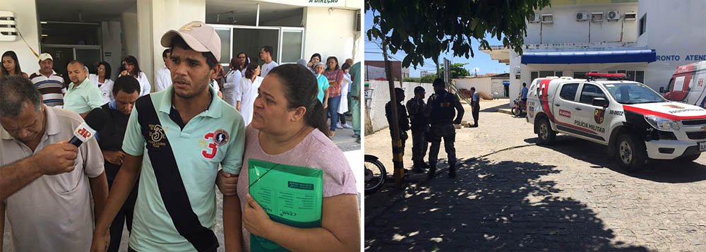 Pânico, correria e um vigilante ferido durante uma tentava de assalto nas dependências do Hospital Escola Dr. Helvio Auto, em Maceió; dois homens armados entraram na unidade abordando pacientes em busca de objetos pessoais; guarnições do Batalhão de Polícia de Radiopatrulha (BPRV), do Batalhão de Operações Policiais Especiais (Bope) e do 1º Batalhão de Polícia Militar foram acionados (Foto: Voney Malta) Pânico, correria e um vigilante ferido durante uma tentava de assalto nas dependências do Hospital Escola Dr. Helvio Auto, em Maceió; dois homens armados entraram na unidade abordando pacientes em busca de objetos pessoais; guarnições do Batalhão de Polícia de Radiopatrulha (BPRV), do Batalhão de Operações Policiais Especiais (Bope) e do 1º Batalhão de Polícia Militar foram acionados