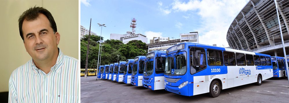 A prefeitura de Salvador confirma que o valor da tarifa dos ônibus será reajustado em 1º de janeiro de 2016; o titular da Secretaria de Mobilidade, Fábio Mota, disse nesta segunda-feira que a nova tarifa será anunciada até dezembro; "A gente só vai ter isso no fim do ano, da mesma forma que foi no passado. Não tem como dizer, porque ainda é muito abstrato. A estimativa que fizemos é de que aumente R$ 0,10", disse o secretário (Foto: Romulo Faro) A prefeitura de Salvador confirma que o valor da tarifa dos ônibus será reajustado em 1º de janeiro de 2016; o titular da Secretaria de Mobilidade, Fábio Mota, disse nesta segunda-feira que a nova tarifa será anunciada até dezembro; "A gente só vai ter isso no fim do ano, da mesma forma que foi no passado. Não tem como dizer, porque ainda é muito abstrato. A estimativa que fizemos é de que aumente R$ 0,10", disse o secretário