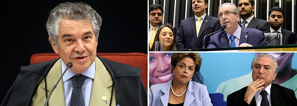 "Falo isso como cidadão e em uma perspectiva utópica, já que seria algo impensável para os atuais detentores dos poderes", disse o ministro Marco Aurélio Mello, do STF; para ele, "o mal maior, a crise econômica," está sendo deixado "em segundo plano" por "interesses políticos" (Foto: Roberta Namour) "Falo isso como cidadão e em uma perspectiva utópica, já que seria algo impensável para os atuais detentores dos poderes", disse o ministro Marco Aurélio Mello, do STF; para ele, "o mal maior, a crise econômica," está sendo deixado "em segundo plano" por "interesses políticos"