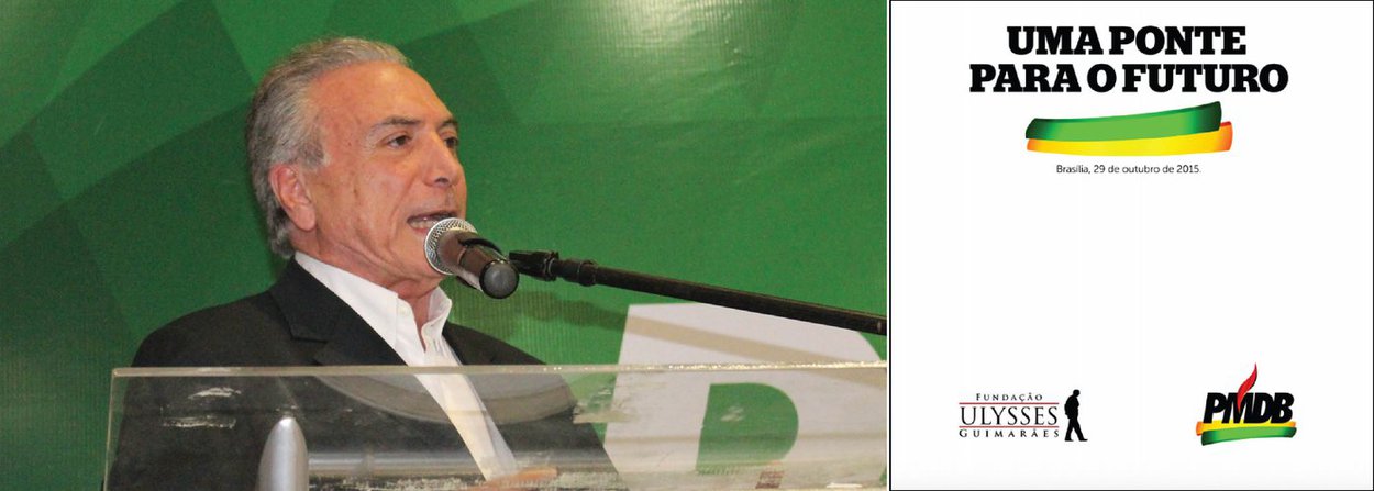 Senador Lindbergh Farias (PT-RJ) analisa os principais pontos do programa "Uma ponte para o futuro", que ele define como o "famigerado Plano Econômico do golpe" e "uma bússola de maldades"; segundo ele, o programa do PMDB prevê orçamento zero, com desvinculação das receitas de saúde, educação e transferência de renda; reforma tributária em benefício dos muito ricos; juros altos; fim da política de reajuste anual do salário mínimo, entre outros pontos; "Não tenho dúvida que um hipotético 'governo Michel Temer' ungido através de um golpe parlamentar de impedimento da presidenta Dilma será uma grande tragédia histórica. Nosso povo não merece tamanho destino inglório. Por isso, não passarão!", diz (Foto: Lindbergh Farias) Senador Lindbergh Farias (PT-RJ) analisa os principais pontos do programa "Uma ponte para o futuro", que ele define como o "famigerado Plano Econômico do golpe" e "uma bússola de maldades"; segundo ele, o programa do PMDB prevê orçamento zero, com desvinculação das receitas de saúde, educação e transferência de renda; reforma tributária em benefício dos muito ricos; juros altos; fim da política de reajuste anual do salário mínimo, entre outros pontos; "Não tenho dúvida que um hipotético 'governo Michel Temer' ungido através de um golpe parlamentar de impedimento da presidenta Dilma será uma grande tragédia histórica. Nosso povo não merece tamanho destino inglório. Por isso, não passarão!", diz