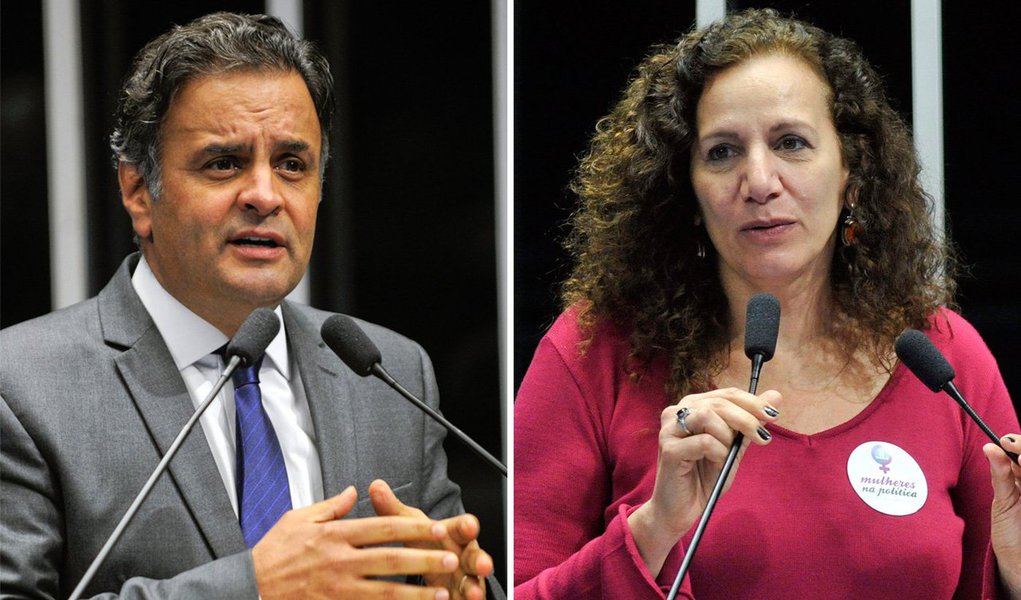 Senador tucano Aécio Neves interpelou a deputada Jandira Feghali (PCdoB-RJ) depois que ela publicou nas redes sociais, em maio, texto envolvendo o parlamentar no caso do helicóptero apreendido com cocaína em Minas Gerais há cerca de dois anos; "Aécio, o Brasil precisa saber de um helicóptero repleto de drogas", dizia um tuíte de Jandira; ministro Celso de Mello diz que não cabe interpelação judicial nesse caso, pois não se trata de uma declaração ambígua (Foto: Gisele Federicce) Senador tucano Aécio Neves interpelou a deputada Jandira Feghali (PCdoB-RJ) depois que ela publicou nas redes sociais, em maio, texto envolvendo o parlamentar no caso do helicóptero apreendido com cocaína em Minas Gerais há cerca de dois anos; "Aécio, o Brasil precisa saber de um helicóptero repleto de drogas", dizia um tuíte de Jandira; ministro Celso de Mello diz que não cabe interpelação judicial nesse caso, pois não se trata de uma declaração ambígua