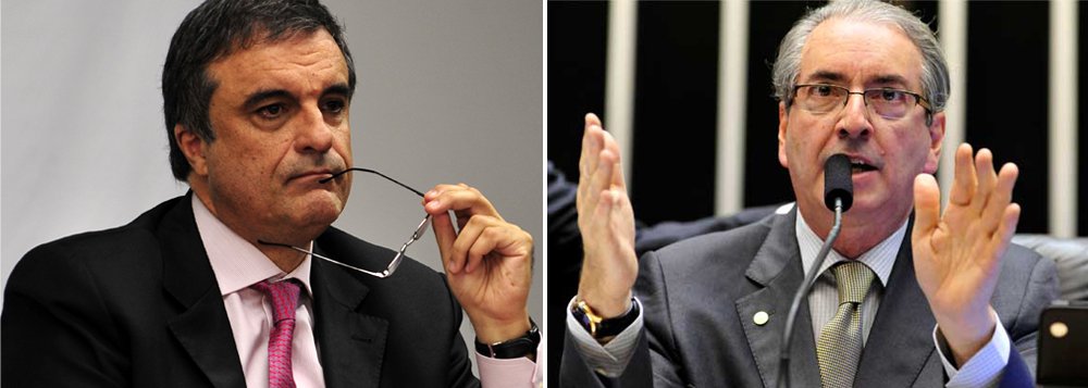 Ministro da Justiça, José Eduardo Cardozo, reforçou a autonomia da Polícia Federal (PF) ao investigar políticos em escândalos de corrupção: “Está se investigando tudo e todos que precisam ser investigados. Pouco importa o partido. Pouco importa se pertence ao PT, ao PMDB ou à oposição. Todos têm que ser investigados. Não há ninguém que está acima da lei, embora algumas pessoas se julguem acima dela”; mais cedo, o presidente da Câmara, alvo da Lava Jato, acusou o governo de “buscar o revanchismo” (Foto: Roberta Namour) Ministro da Justiça, José Eduardo Cardozo, reforçou a autonomia da Polícia Federal (PF) ao investigar políticos em escândalos de corrupção: “Está se investigando tudo e todos que precisam ser investigados. Pouco importa o partido. Pouco importa se pertence ao PT, ao PMDB ou à oposição. Todos têm que ser investigados. Não há ninguém que está acima da lei, embora algumas pessoas se julguem acima dela”; mais cedo, o presidente da Câmara, alvo da Lava Jato, acusou o governo de “buscar o revanchismo”