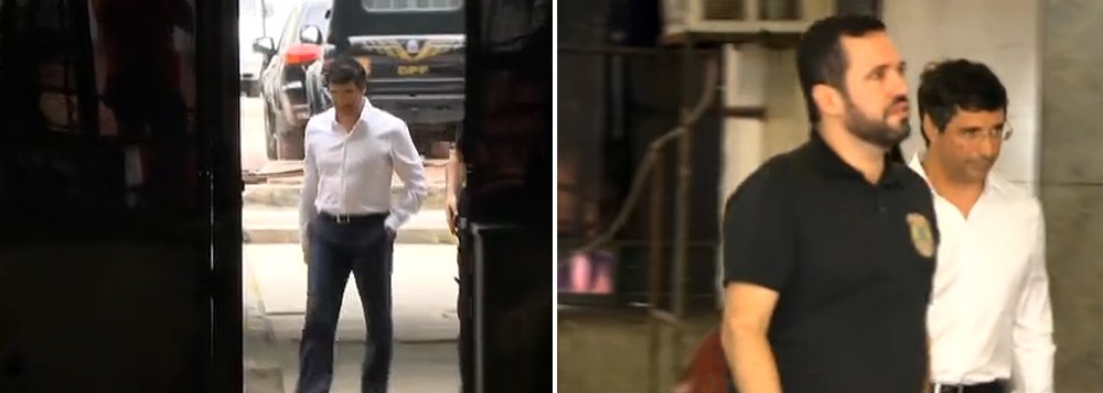 Banqueiro André Esteves, presidente do Conselho de Administração do banco BTG Pactual, chegou na manhã desta quarta-feira, 25, na sede da Polícia Federal no Rio de Janeiro; segundo o ministro Teori Zavascki, relator das ações da Lava Jato no Supremo Tribunal Federal, Esteves seria beneficiado de suposta ação do senador Delcídio Amaral, preso nesta manhã, para tentar dissuadir Nestor Cerveró de citar os dois nas investigações da Lava Jato (Foto: Aquiles Lins) Banqueiro André Esteves, presidente do Conselho de Administração do banco BTG Pactual, chegou na manhã desta quarta-feira, 25, na sede da Polícia Federal no Rio de Janeiro; segundo o ministro Teori Zavascki, relator das ações da Lava Jato no Supremo Tribunal Federal, Esteves seria beneficiado de suposta ação do senador Delcídio Amaral, preso nesta manhã, para tentar dissuadir Nestor Cerveró de citar os dois nas investigações da Lava Jato