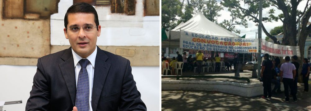 Em audiência realizada no Tribunal de Justiça (TJ/AL), o secretário de Estado do Planejamento e Gestão, Christian Teixeira, afirmou que Alagoas não tem condições de convocar nenhum aprovado em concurso, pois não teria como arcar com as despesas; "Alagoas passa por uma situação difícil. Muitos estados já estão atrasando salários ou parcelando. Se chamarmos a reserva agora, corremos o risco de causar o caos”; convocação da reserva técnica da educação já foi alvo de ordem judicial determinando que os professores aprovados no concurso da educação de 2013 fossem convocados; o estado recorreu (Foto: Voney Malta) Em audiência realizada no Tribunal de Justiça (TJ/AL), o secretário de Estado do Planejamento e Gestão, Christian Teixeira, afirmou que Alagoas não tem condições de convocar nenhum aprovado em concurso, pois não teria como arcar com as despesas; "Alagoas passa por uma situação difícil. Muitos estados já estão atrasando salários ou parcelando. Se chamarmos a reserva agora, corremos o risco de causar o caos”; convocação da reserva técnica da educação já foi alvo de ordem judicial determinando que os professores aprovados no concurso da educação de 2013 fossem convocados; o estado recorreu