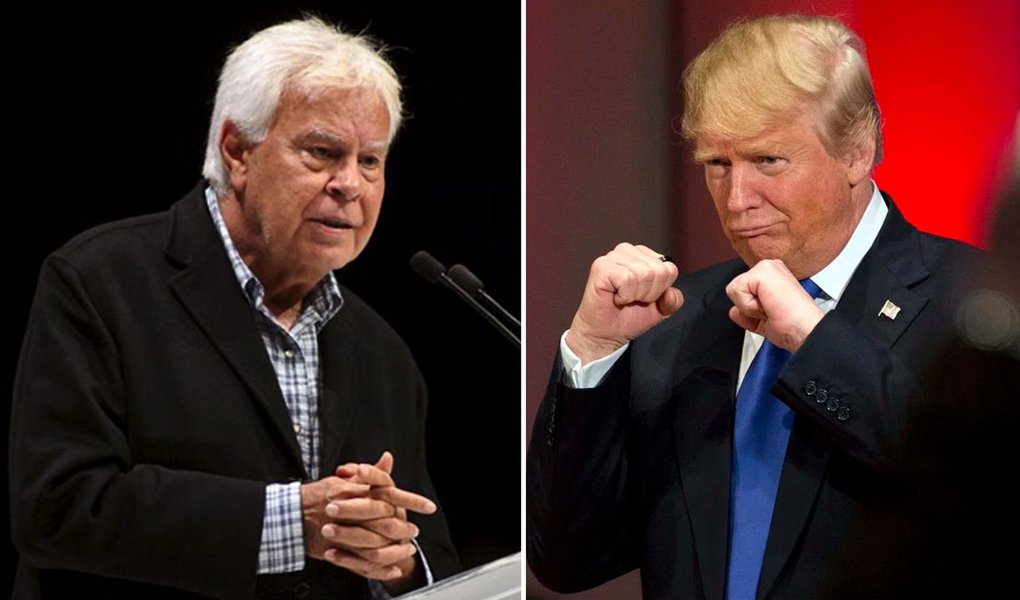 Para o ex-primeiro-ministro da Espanha Felipe Gonzalez, as reformas iniciadas pelo presidente Donald Trump vão levar a uma situação em que os EUA perderão o estatuto de grande potência; "A política isolacionista é inaceitável para uma potência mundial. Os EUA deixarão de ser o líder global", afirmou; ele acredita que a administração de Trump vai levar o país à corrida armamentista e à queda econômica, destruindo também a "coesão social" e a "coexistência democrática" (Foto: Aquiles Lins) Para o ex-primeiro-ministro da Espanha Felipe Gonzalez, as reformas iniciadas pelo presidente Donald Trump vão levar a uma situação em que os EUA perderão o estatuto de grande potência; "A política isolacionista é inaceitável para uma potência mundial. Os EUA deixarão de ser o líder global", afirmou; ele acredita que a administração de Trump vai levar o país à corrida armamentista e à queda econômica, destruindo também a "coesão social" e a "coexistência democrática"