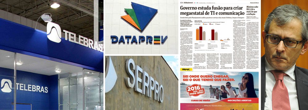 Jornal comandado por Otávio Frias publicou nesta segunda reportagem sobre suposta intenção do governo de fundir três empresas – Telebras, Serpro e Dataprev – para criar uma megaestatal de TI e comunicação; segundo o jornal, o Ministério do Planejamento realizou um estudo sobre o projeto e o entregou aos presidentes das empresas; com a notícia, a ação da Telebras disparou 239,29% no pregão de ontem; hoje, a empresa informou que nunca participou de nenhuma iniciativa de fusão com o Serpro e a Dataprev "e nem tem em seu planejamento tal perspectiva"; papéis despencaram 55% nesta terça, após a empresa negar o rumor; afinal, quem operou a Folha? CVM não se pronunciará sobre o caso? (Foto: Gisele Federicce) Jornal comandado por Otávio Frias publicou nesta segunda reportagem sobre suposta intenção do governo de fundir três empresas – Telebras, Serpro e Dataprev – para criar uma megaestatal de TI e comunicação; segundo o jornal, o Ministério do Planejamento realizou um estudo sobre o projeto e o entregou aos presidentes das empresas; com a notícia, a ação da Telebras disparou 239,29% no pregão de ontem; hoje, a empresa informou que nunca participou de nenhuma iniciativa de fusão com o Serpro e a Dataprev "e nem tem em seu planejamento tal perspectiva"; papéis despencaram 55% nesta terça, após a empresa negar o rumor; afinal, quem operou a Folha? CVM não se pronunciará sobre o caso?