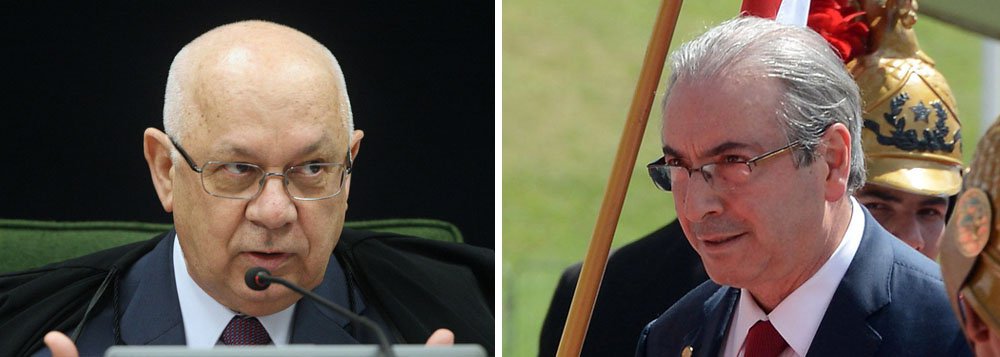 Relator dos processos da Lava Jato no Supremo Tribunal Federal, o ministro Teori Zavascki disse esperar que a situação do presidente da Câmara comece a ser analisada pelo tribunal no final deste mês; ele não descartou a possibilidade de a denúncia da Procuradoria Geral da República contra Eduardo Cunha e o pedido de afastamento do deputado serem discutidos na mesma sessão, mas afirmou que a denúncia tem prioridade (Foto: Gisele Federicce) Relator dos processos da Lava Jato no Supremo Tribunal Federal, o ministro Teori Zavascki disse esperar que a situação do presidente da Câmara comece a ser analisada pelo tribunal no final deste mês; ele não descartou a possibilidade de a denúncia da Procuradoria Geral da República contra Eduardo Cunha e o pedido de afastamento do deputado serem discutidos na mesma sessão, mas afirmou que a denúncia tem prioridade