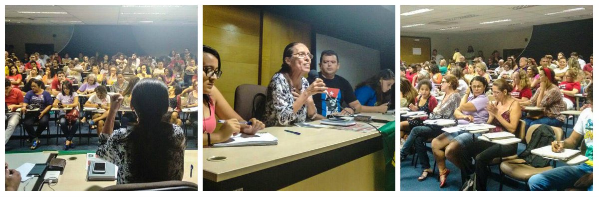 A agenda de luta contra o golpe em curso no Brasil, debatida na plenária de ontem (25) da Frente Brasil Popular do Ceará, em articulação com os movimentos sociais, deve culminar com um grande ato no dia 1o. de Maio (Foto: Fatima 247) A agenda de luta contra o golpe em curso no Brasil, debatida na plenária de ontem (25) da Frente Brasil Popular do Ceará, em articulação com os movimentos sociais, deve culminar com um grande ato no dia 1o. de Maio