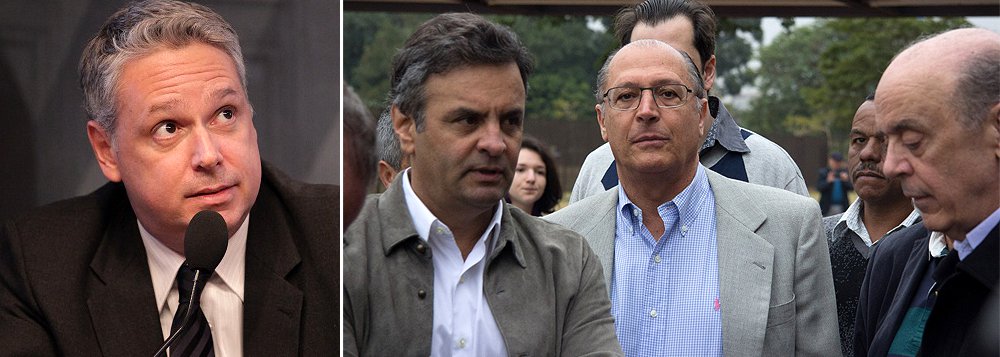 Segundo o colunista José Roberto de Toledo, se havia dúvida sobre a mudança de postura do PSDB em relação ao apoio a Michel Temer, ela foi respondida pelo Datafolha: “Em vez da saída TSE e da eleição que se seguiria, preferiu se concentrar no impeachment da titular e em tirar o vice do anexo. Um dia depois, o Datafolha confirmou que Aécio Neves, Geraldo Alckmin e José Serra estão andando para trás na corrida presidencial – e rapidamente”; "não basta mais ao PSDB ser o anti-PT. Ou aprende a vender sonhos ao eleitor, ou não ganhará a Presidência. A força da gravidade deixou de ser tucana", diz
(Foto: Roberta Namour) Segundo o colunista José Roberto de Toledo, se havia dúvida sobre a mudança de postura do PSDB em relação ao apoio a Michel Temer, ela foi respondida pelo Datafolha: “Em vez da saída TSE e da eleição que se seguiria, preferiu se concentrar no impeachment da titular e em tirar o vice do anexo. Um dia depois, o Datafolha confirmou que Aécio Neves, Geraldo Alckmin e José Serra estão andando para trás na corrida presidencial – e rapidamente”; "não basta mais ao PSDB ser o anti-PT. Ou aprende a vender sonhos ao eleitor, ou não ganhará a Presidência. A força da gravidade deixou de ser tucana", diz