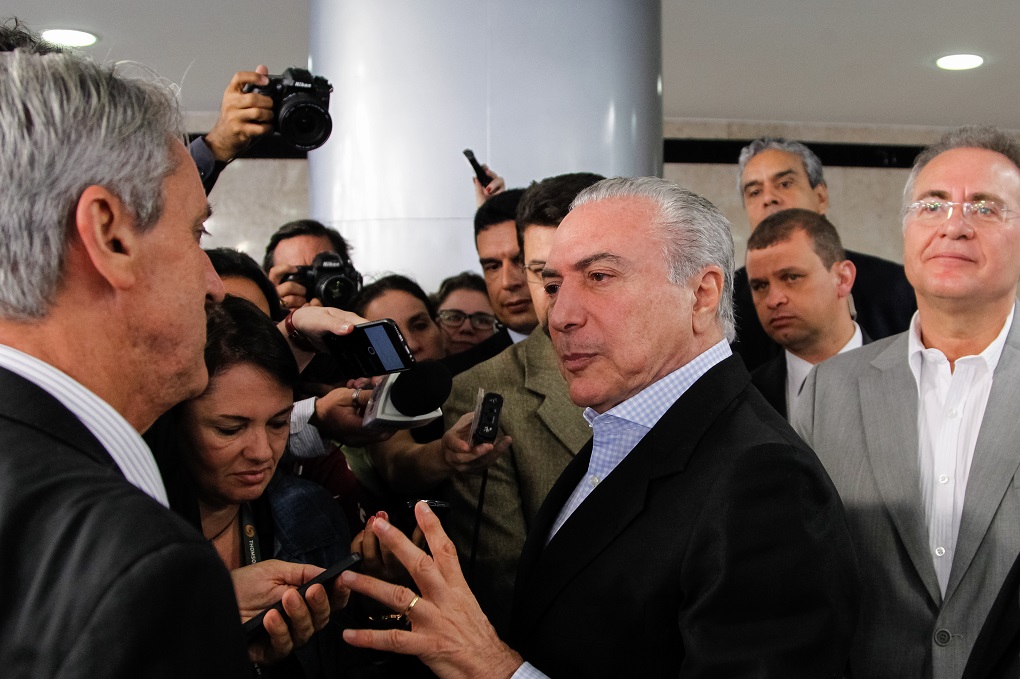 Brasília - DF, 27/11/2016. Presidente Michel Temer durante coletiva de imprensa no Palácio do Planalto. Foto: Beto Barata/PR (Foto: José Barbacena) Brasília - DF, 27/11/2016. Presidente Michel Temer durante coletiva de imprensa no Palácio do Planalto. Foto: Beto Barata/PR