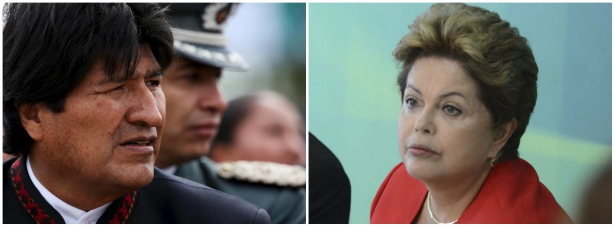 O presidente da Bolívia, Evo Morales, propôs uma reunião de emergência da União das Nações Sul-americanas (Unasul) para defender a presidente Dilma e o ex-presidente Lula; "Devemos fazer uma reunião de emergência da Unasul no Brasil para defender a democracia brasileira, para defender a Dilma e o Lula. Esperamos que o nosso presidente da Unasul e presidente do Uruguai, Tabaré Vásquez, bem como todos os chefes de Estado da região se mobilizem", afirmou Morales, em um discurso na cidade de El Alto; na avaliação de Morales, está sendo gestado no Brasil "um golpe do Congresso" capitaneado por "grupos oligárquicos dos Estados Unidos" com o objetivo de evitar que Lula seja candidato a presidente em 2018 (Foto: Leonardo Lucena) www.brasil247.com - O presidente da Bolívia, Evo Morales, propôs uma reunião de emergência da União das Nações Sul-americanas (Unasul) para defender a presidente Dilma e o ex-presidente Lula; "Devemos fazer uma reunião de emergência da Unasul no Brasil para defender a democracia brasileira, para defender a Dilma e o Lula. Esperamos que o nosso presidente da Unasul e presidente do Uruguai, Tabaré Vásquez, bem como todos os chefes de Estado da região se mobilizem", afirmou Morales, em um discurso na cidade de El Alto; na avaliação de Morales, está sendo gestado no Brasil "um golpe do Congresso" capitaneado por "grupos oligárquicos dos Estados Unidos" com o objetivo de evitar que Lula seja candidato a presidente em 2018