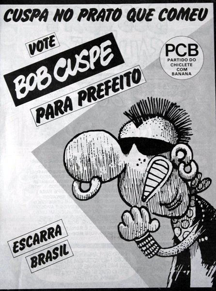 Bob Cuspe, personagem escrachado do genial Angeli, tinha uma única resposta aos coxinhas da segunda metade dos anos oitenta, os analfabetos políticos deslumbrados, os hipócritas ostentadores que vicejaram logo após o fim da ditadura militar: cuspe na cara (Foto: Lelê Teles) Bob Cuspe, personagem escrachado do genial Angeli, tinha uma única resposta aos coxinhas da segunda metade dos anos oitenta, os analfabetos políticos deslumbrados, os hipócritas ostentadores que vicejaram logo após o fim da ditadura militar: cuspe na cara