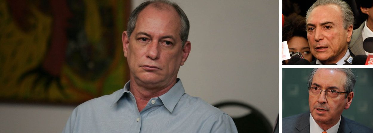 Pré-candidato a presidente da República pelo PDT e ex-ministro, Ciro Gomes não poupou críticas ao vice-presidente Michel Temer por ter liderado o PMDB no desembarque do governo Dilma Rousseff; "Acabo de assistir a uma das cenas mais repugnantes de minha já longa vida política. Em apenas três minutos o PMDB anunciou o abandono do governo da presidente Dilma após 5 anos de fisiologia e roubalheira. Trata-se de capítulo que deve encher de vergonha todo e qualquer cidadão ou cidadã deste sofrido País!", disse; ele classificou Temer como "anão moral, traidor e parceiro intimo de tudo que não presta, à frente deste capítulo do golpe de estado em marcha no Brasil"
(Foto: Valter Lima) Pré-candidato a presidente da República pelo PDT e ex-ministro, Ciro Gomes não poupou críticas ao vice-presidente Michel Temer por ter liderado o PMDB no desembarque do governo Dilma Rousseff; "Acabo de assistir a uma das cenas mais repugnantes de minha já longa vida política. Em apenas três minutos o PMDB anunciou o abandono do governo da presidente Dilma após 5 anos de fisiologia e roubalheira. Trata-se de capítulo que deve encher de vergonha todo e qualquer cidadão ou cidadã deste sofrido País!", disse; ele classificou Temer como "anão moral, traidor e parceiro intimo de tudo que não presta, à frente deste capítulo do golpe de estado em marcha no Brasil"
