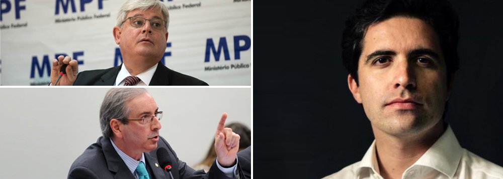 “Denunciado por corrupção há quase quatro meses, Cunha já demonstrou que é capaz de tudo para obstruir o processo no Conselho de Ética. Só será parado se o procurador Rodrigo Janot pedir a intervenção do Supremo Tribunal Federal”, disse o colunista Bernardo Mello Franco; ele destacou um discurso de Jarbas Vasconcelos na Câmara (PMDB-PE) que cobra ação do MP: "Até agora a PGR não se pronuncia sobre esse escárnio" (Foto: Roberta Namour) “Denunciado por corrupção há quase quatro meses, Cunha já demonstrou que é capaz de tudo para obstruir o processo no Conselho de Ética. Só será parado se o procurador Rodrigo Janot pedir a intervenção do Supremo Tribunal Federal”, disse o colunista Bernardo Mello Franco; ele destacou um discurso de Jarbas Vasconcelos na Câmara (PMDB-PE) que cobra ação do MP: "Até agora a PGR não se pronuncia sobre esse escárnio"