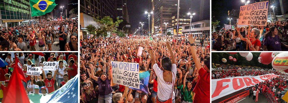 "As mobilizações cotidianas contra o golpe são a melhor arma para não dar descanso aos golpistas e à gangue de Michel Temer, o assédio direto a ele, ao seu assecla Eduardo Cunha, aos parlamentares que votaram pelo golpe", afirma o colunista 247 Emir Sader; "Se eles querem impor um presidente pela via indireta, como fez a ditadura, se eles pretendem impor um governo dos empresários contra o povo, como fizeram Collor e FHC, se eles pretendem desconhecer a vontade popular, como na derrota da campanha das diretas, temos que apontar os caminhos da reviravolta democrática", afirma o cientista político; para Sader, "só a luta por novas eleições pode dotar o extraordinário movimento popular de instrumentos de denúncia do caráter ilegítimo do governo que querem impor ao país" (Foto: Emir Sader) "As mobilizações cotidianas contra o golpe são a melhor arma para não dar descanso aos golpistas e à gangue de Michel Temer, o assédio direto a ele, ao seu assecla Eduardo Cunha, aos parlamentares que votaram pelo golpe", afirma o colunista 247 Emir Sader; "Se eles querem impor um presidente pela via indireta, como fez a ditadura, se eles pretendem impor um governo dos empresários contra o povo, como fizeram Collor e FHC, se eles pretendem desconhecer a vontade popular, como na derrota da campanha das diretas, temos que apontar os caminhos da reviravolta democrática", afirma o cientista político; para Sader, "só a luta por novas eleições pode dotar o extraordinário movimento popular de instrumentos de denúncia do caráter ilegítimo do governo que querem impor ao país"