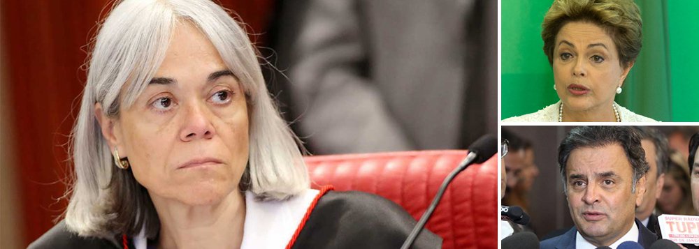 Em despacho nesta sexta-feira, 6, o presidente do TSE, ministro Dias Toffoli, decidiu que a ministra Maria Thereza de Assis Moura vai continuar com a relatoria da ação movida pelo PSDB que pede a cassação dos mandatos da presidente Dilma Rousseff e do vice-presidente Michel Temer; ministra havia determinado arquivamento da ação, mas foi voto vencido pelo plenário, que decidiu reabrir a ação; defesa do PSDB defendeu que o processo deveria ser remetido ao ministro Gilmar Mendes, que proferiu primeiro voto a favor do desarquivamento; Toffoli explicou que a mudança de relator, conforme solicitado pela ministra, não está prevista nas normas do TSE (Foto: Aquiles Lins) Em despacho nesta sexta-feira, 6, o presidente do TSE, ministro Dias Toffoli, decidiu que a ministra Maria Thereza de Assis Moura vai continuar com a relatoria da ação movida pelo PSDB que pede a cassação dos mandatos da presidente Dilma Rousseff e do vice-presidente Michel Temer; ministra havia determinado arquivamento da ação, mas foi voto vencido pelo plenário, que decidiu reabrir a ação; defesa do PSDB defendeu que o processo deveria ser remetido ao ministro Gilmar Mendes, que proferiu primeiro voto a favor do desarquivamento; Toffoli explicou que a mudança de relator, conforme solicitado pela ministra, não está prevista nas normas do TSE