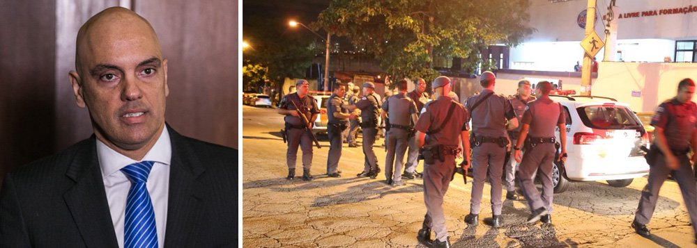 Grupo que integra deputados estaduais, representantes da CUT, do Sindicato dos Metalúrgicos do ABC e integrantes da UNE participaram nesta terça-feira (15) de uma reunião com o secretário estadual de Segurança Pública, Alexandre de Moraes, para pedir investigação a respeito de uma invasão de policias militares à subsede de Diadema do Sindicato dos Metalúrgicos, na última sexta-feira; na ocasião, policiais chegaram armados durante uma assembleia que fazia homenagem a Lula e depois chamaram reforços; ao todo, quatro viaturas estiveram no local (Foto: Gisele Federicce) Grupo que integra deputados estaduais, representantes da CUT, do Sindicato dos Metalúrgicos do ABC e integrantes da UNE participaram nesta terça-feira (15) de uma reunião com o secretário estadual de Segurança Pública, Alexandre de Moraes, para pedir investigação a respeito de uma invasão de policias militares à subsede de Diadema do Sindicato dos Metalúrgicos, na última sexta-feira; na ocasião, policiais chegaram armados durante uma assembleia que fazia homenagem a Lula e depois chamaram reforços; ao todo, quatro viaturas estiveram no local