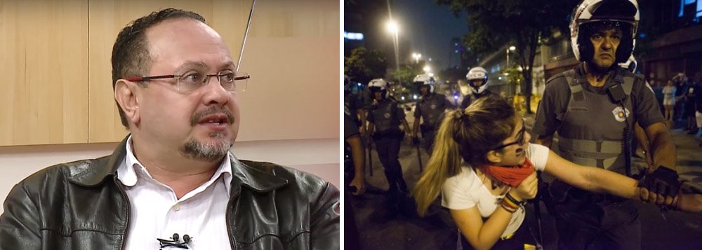 Presidente da CUT em São Paulo, Douglas Izzo, afirmou à Rede Brasil Atual que as ações truculentas da Polícia Militar contra estudantes caracterizam um "Estado tirânico"; ele acusou o chefe de gabinete da secretaria de Educação, Fernando Padula, de incitar a violência no interior das escolas ocupadas; "Se esse governo tiver algum compromisso com o povo de São Paulo, tem que demitir esses senhores que estão promovendo a violência no interior das unidades escolares", afirmou; segundo Izzo, o governo GEraldo Alckmin (PSDB) "se faz de surdo. Não ouve, não dialoga" (Foto: Aquiles Lins) Presidente da CUT em São Paulo, Douglas Izzo, afirmou à Rede Brasil Atual que as ações truculentas da Polícia Militar contra estudantes caracterizam um "Estado tirânico"; ele acusou o chefe de gabinete da secretaria de Educação, Fernando Padula, de incitar a violência no interior das escolas ocupadas; "Se esse governo tiver algum compromisso com o povo de São Paulo, tem que demitir esses senhores que estão promovendo a violência no interior das unidades escolares", afirmou; segundo Izzo, o governo GEraldo Alckmin (PSDB) "se faz de surdo. Não ouve, não dialoga"