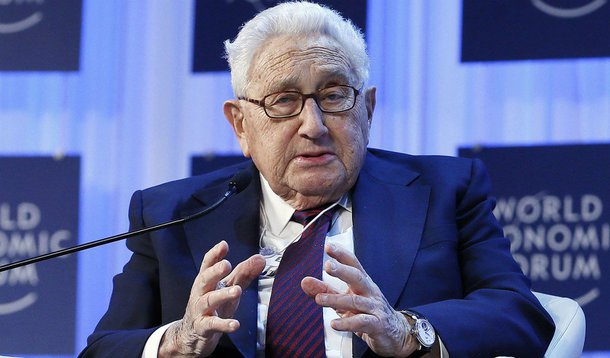 Henry Kissinger em Davos (Foto: Aquiles Lins) Henry Kissinger em Davos